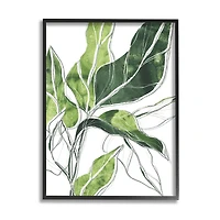 Stupell Industries Expressive Palm Linework Wall Art in Frame