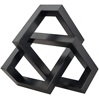 13.5" Iron Geometric Abstract Shaped Sculpture Décor