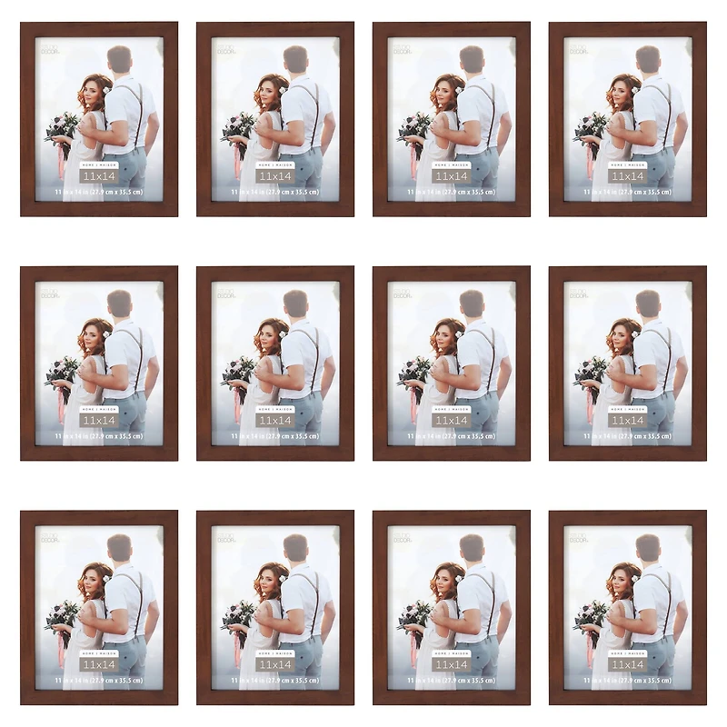 12 Pack: Flat Espresso Frame