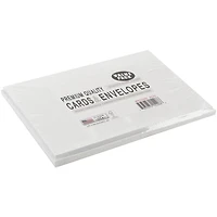 Leader Paper Products White A2 Greeting Cards With Envelopes, 25ct.