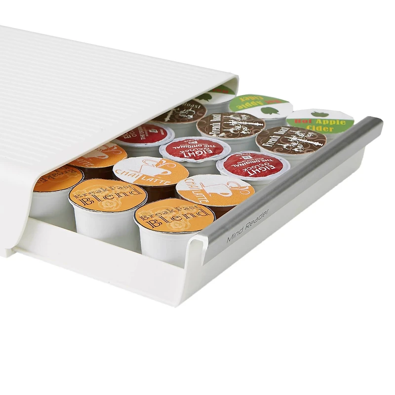 Mind Reader White Single Serve Coffee Pod Drawer and Holder