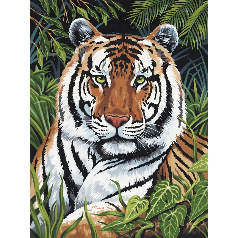 Royal & Langnickel® Painting by Numbers™ Artist Canvas Series Tiger in Hiding Kit