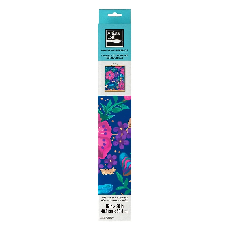 16" x 20" Pink Jungle Floral Paint-by-Number Kit by Artist's Loft®