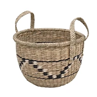 11.75" Natural Santa Fe Woven Seagrass Basket with Handles by Ashland®