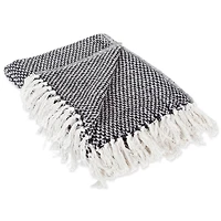 DII® Black Woven Throw