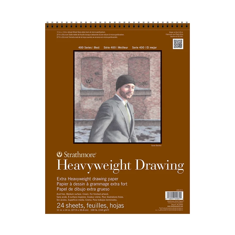 Strathmore® 400 Series Heavyweight Drawing Paper Pad
