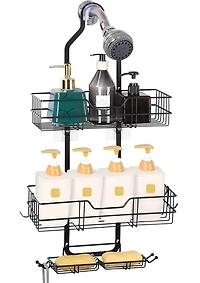 Over Head Shower Caddy Basket with Hook