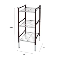 Organize It All Duplex 3 Tier Square Freestanding Wire Rack