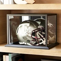 6 Pack: Black Football Helmet Display Case with Mirror Back by Studio Décor®