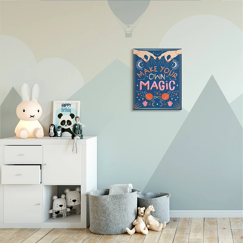 Stupell Industries Make Your Magic Phrase Fashion Hands and Constellations Canvas Wall Art