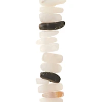 12 Pack: Black & White Rutilated Quartz Chip Beads by Bead Landing™