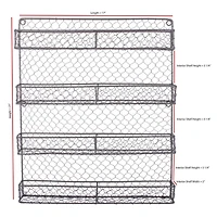 DII® 21" 4 Tier Chicken Wire Spice Rack
