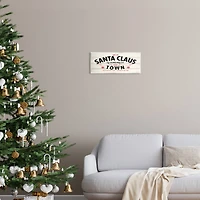 Stupell Industries Santa Claus Coming To Town Rustic Wall Plaque Art