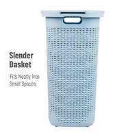 Mind Reader 60L Hamper Laundry Basket with Cutout Handles
