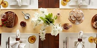 DII® 72" Chambray Ribbed Cotton Table Runner