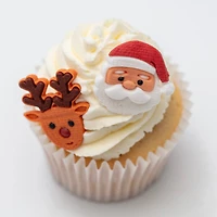 PME Cake Sweet Street® Jumbo Santa & Rudolph Icing Decorations