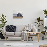 Stupell Industries Blue Farm Landscape Canvas Wall Art