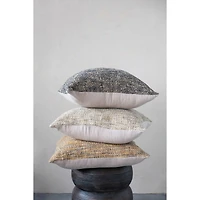 Hello Honey® Copper & Black Mélange Cotton Blend Bouclé Pillow