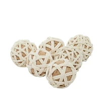 4" Natural Jute Vase Filler Orbs, 6ct.