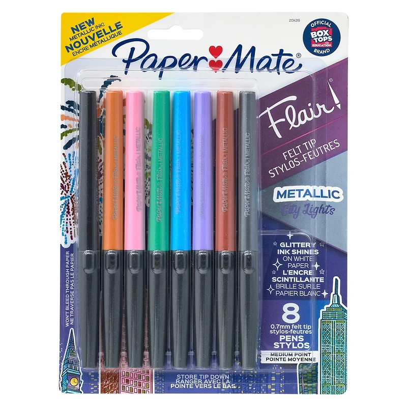 Paper Mate® Flare® Metallic City Lights Felt Tip Pen Set