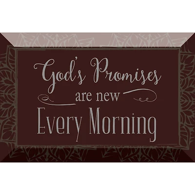 God's Promises Glass Plaque with Easel & Hanger