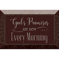 God's Promises Glass Plaque with Easel & Hanger