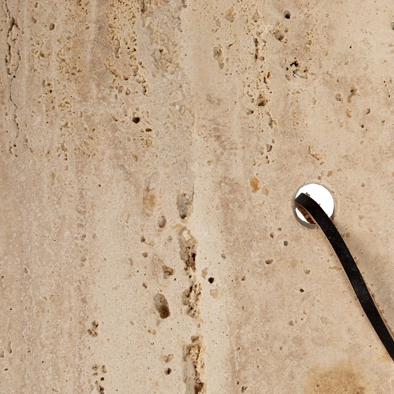 Hello Honey® 12" Travertine Cutting Board with Leather Tie