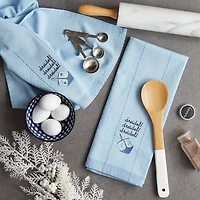 DII® Dreidel Embroidered Dishtowel Set