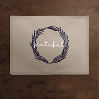 Grateful Wreath Poly Twill Placemat