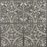 InHome Chelsea Silver Peel & Stick Tin Tiles