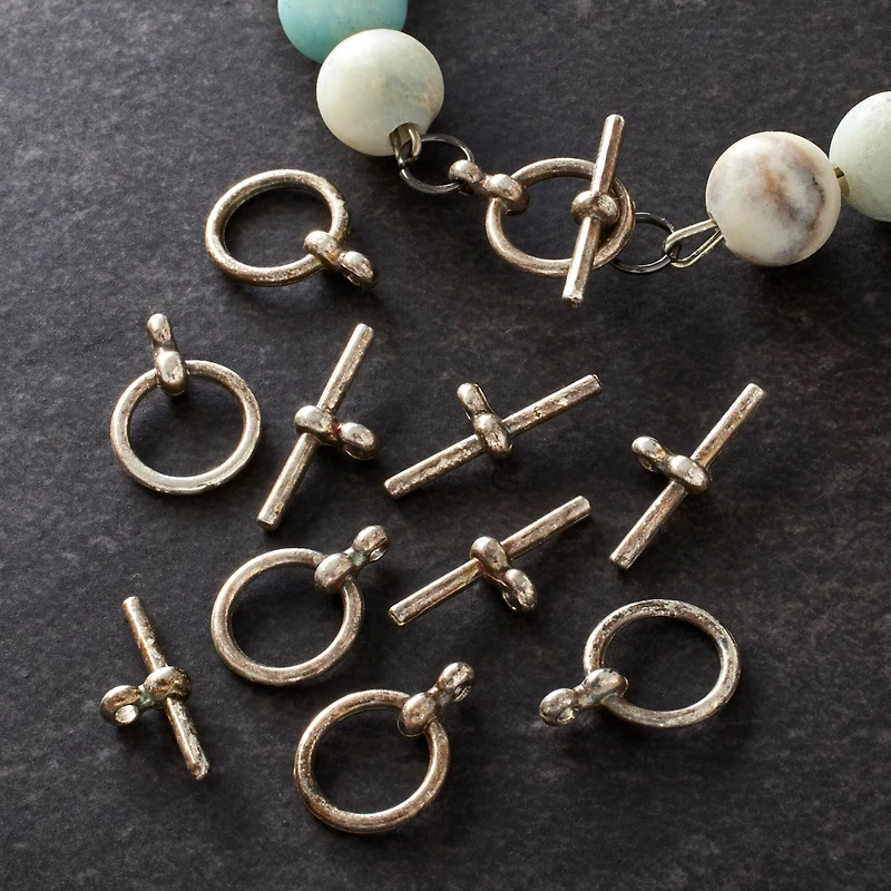 12 Packs: 6 ct. (72 total) Silver Toggle Clasps by Bead Landing™