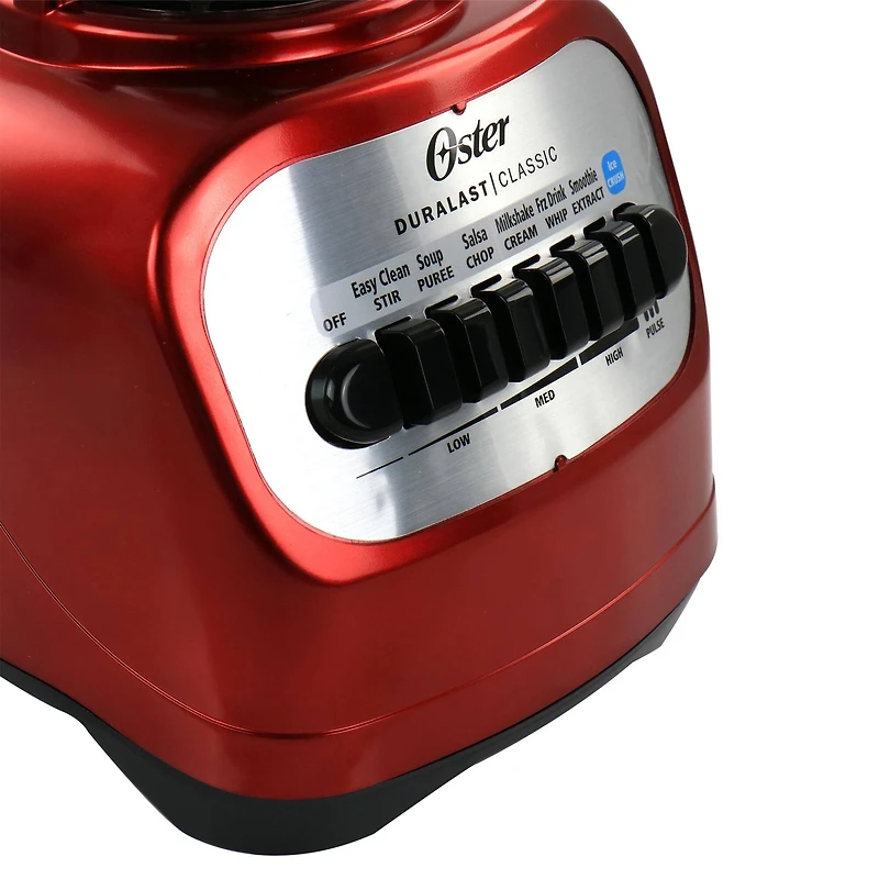 Oster Red Classic Series 2-in-1 6-Cup Blender with Smoothie Cup