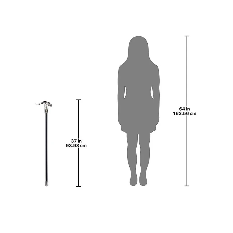 Design Toscano Dragonsthorne Collection 37" Nebula the Dragon Gothic Walking Stick