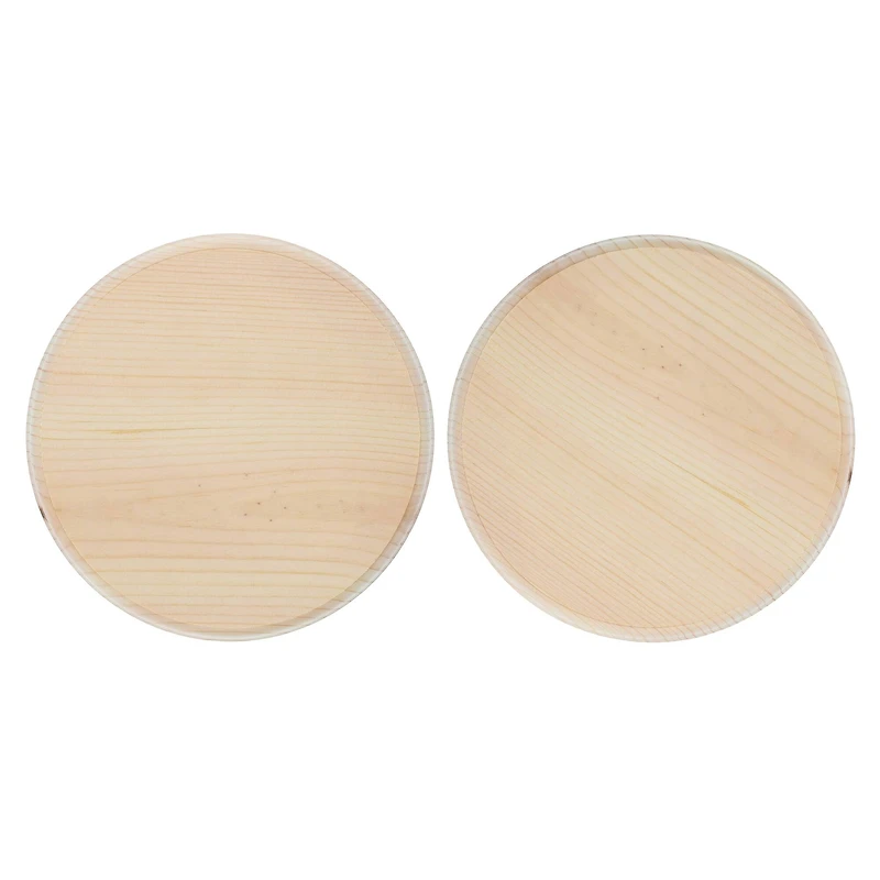 Good Wood by Leisure Arts® 8" Circle Pine Plaque, 2ct.