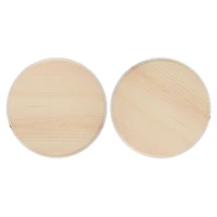 Good Wood by Leisure Arts® 8" Circle Pine Plaque, 2ct.