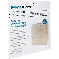 Storage Studios 13" x 13" Paper Files with Tabbed Dividers & Labels, 3ct.