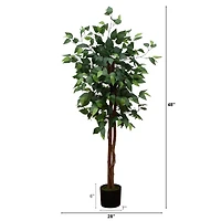 4ft. Artificial Double Trunk Ficus Tree