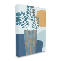 Stupell Industries Western Eucalyptus Plant Vase Orange Sun Canvas Wall Art