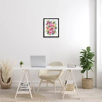 Stupell Industries Floral Best Mom Ever Floater Framed Art