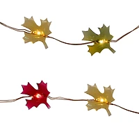 18ct. Warm White LED Maple Leaf Icon String Lights by Ashland®