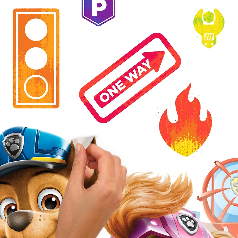 RoomMates Paw Patrol Peel & Stick Giant Wall Decal Set with Alphabet