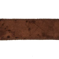 1.5" x 15ft. Brown Wired Velvet Ribbon by Celebrate It®