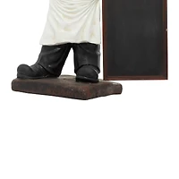 3ft. Multi Polystone Traditional Chef Chalkboard Sign