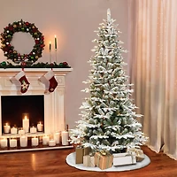 6.5ft. Pre-Lit Aspen Fir Artificial Christmas Tree, Clear Lights