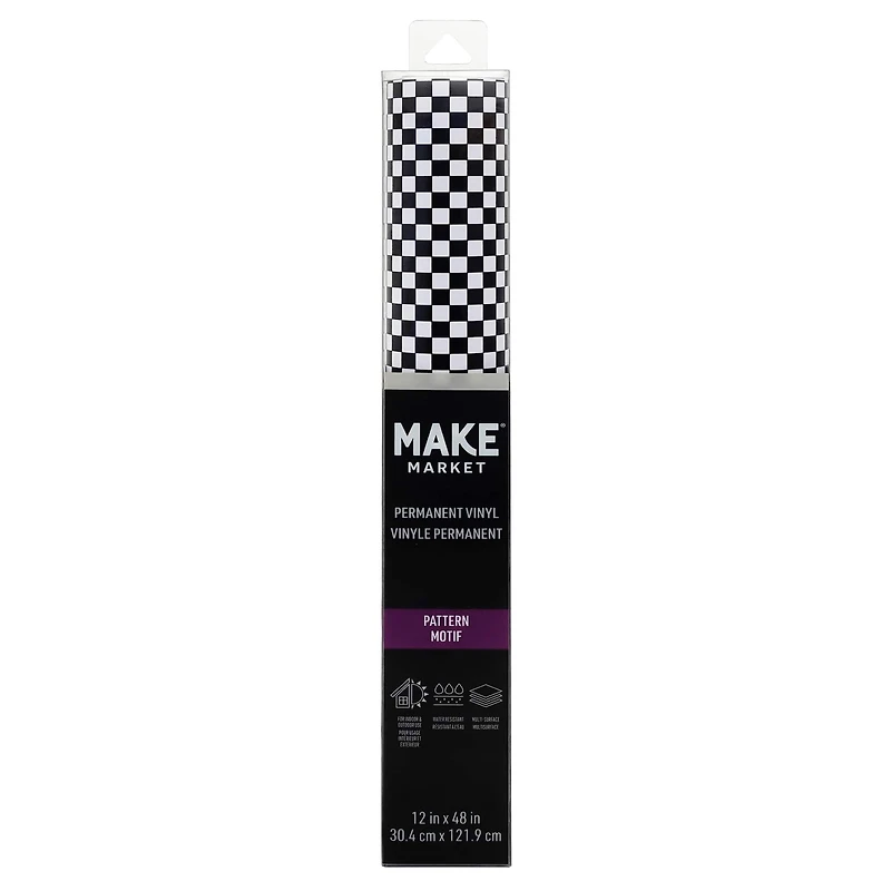 Checker Pattern Permanent Vinyl by Make Market®