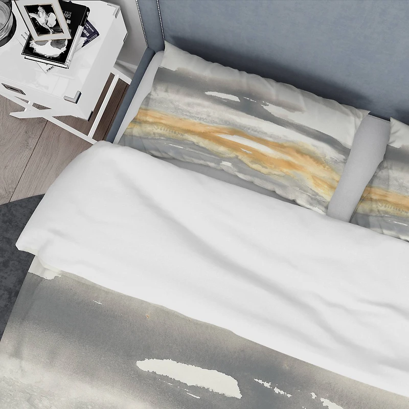 Designart 'Gold Glamour Direction I' Glam Bedding Set