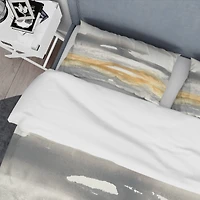 Designart 'Gold Glamour Direction I' Glam Bedding Set