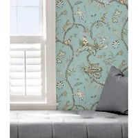 Wallpops Robin Egg Chinoise Exotique Scalamandre Self Adhesive Wallpaper