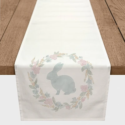 Easter Wreath 1 16" x 72" Poly Twill Table Runner