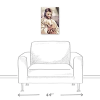 Jesus with Lamb Canvas Wall Art